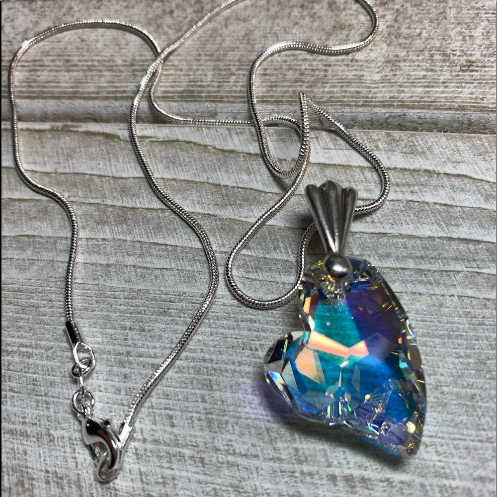 Handmade Swarovski “Devoted 2 U” Crystal Necklace - Picture 4 of 6